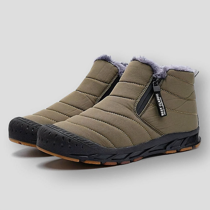 Conrad - Warme Rutschfest Reißverschluss Pelz Stiefelette