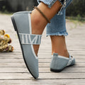 Nina - Eleganter geometri Schuhe Diagonalriemenschuh mit gepolsterter Sohle