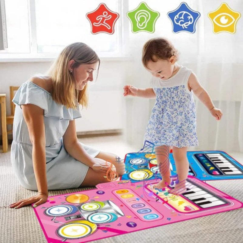 BeatMat - Interaktive Musikspielmatte mit buntem Gestaltung für Kinder