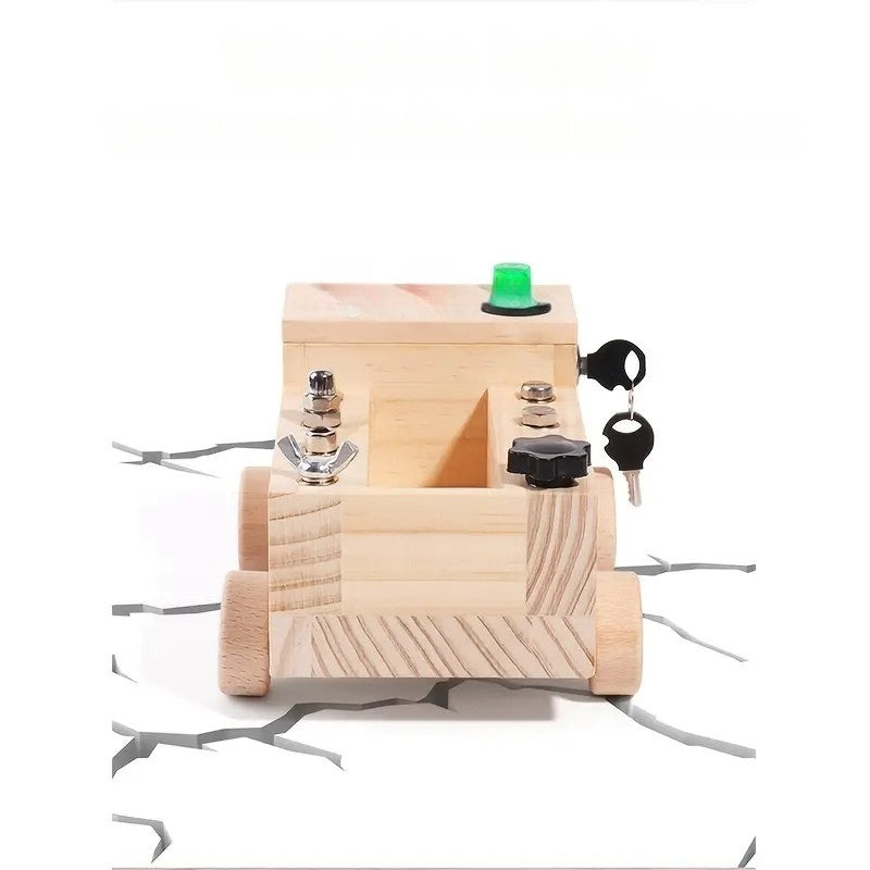 SkillSpark - Montessori Busy Board Interaktive LED Schalter und Werkzeugset