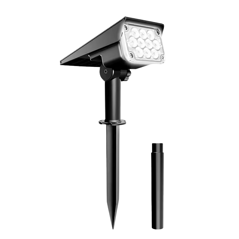 SolarGlow - Wasserdichte kabellose LED Solarstrahler für Wege und Gärten im Freien