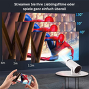 ViewMax - Tragbar Startseite HD Projektor 4K HD Auflösung