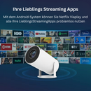 ViewMax - Tragbar Startseite HD Projektor 4K HD Auflösung