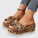 Zella - Leichte modische Sandalen mit Schleifenmuster und dicker Sohle