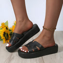 Tilana - Bequeme Flip Flops Sandalen mit dickem Boden und rutschfester