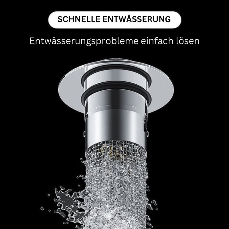 ClearFlow - Spülbecken Filterstopfen mit Haarfänger für verstopfungsfreies Bad und Küche