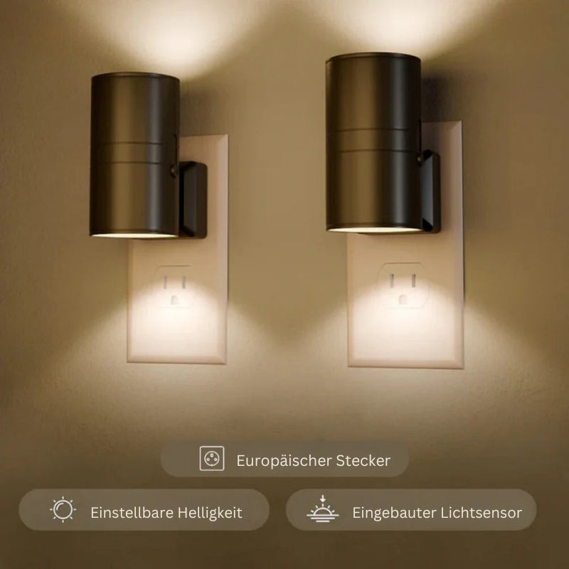 AuraLume - LED Wandleuchte mit einstellbarer Helligkeit und Fernbedienung