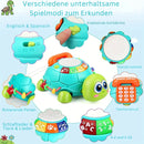 TurtleTots - Interaktives Schildkrötenspielzeug mit Musik-Lerntaste und lustigem Telefonanruf