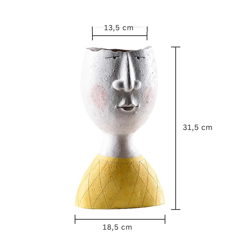 QuirkPot – Kompakter handgefertigter Übertopf mit verspieltem Gesicht und charmantem Design