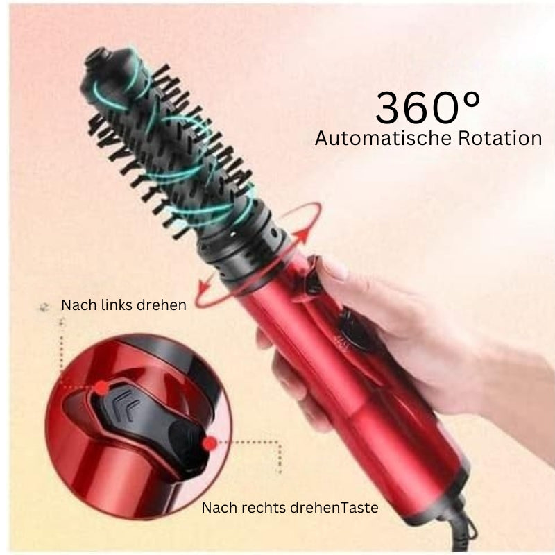 ShineEase - 2 in 1 Haartrocknerbürste mit rotierender Glättungsfunktion