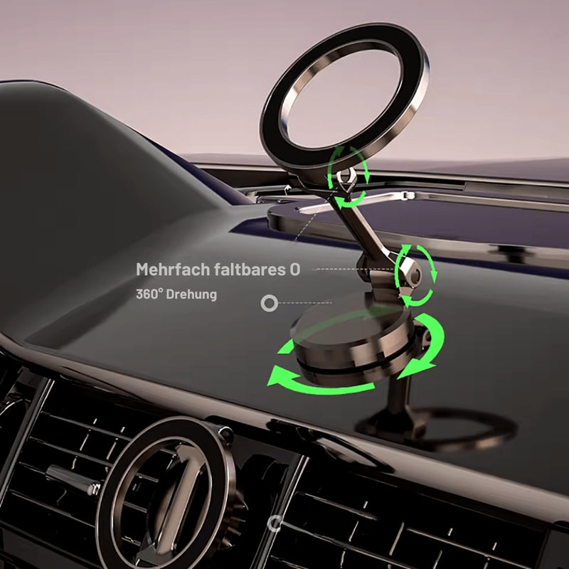MagnetEase - Leistungsstarke magnetische Telefonhalterung mit 360° Drehung für eine sichere Anbringung | 1+1 Frei