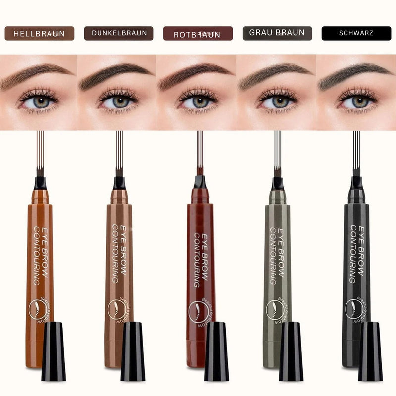 BrowPro - Präzisions Augenbrauenstift Formen für volle Brauen | 1+1 Gratis