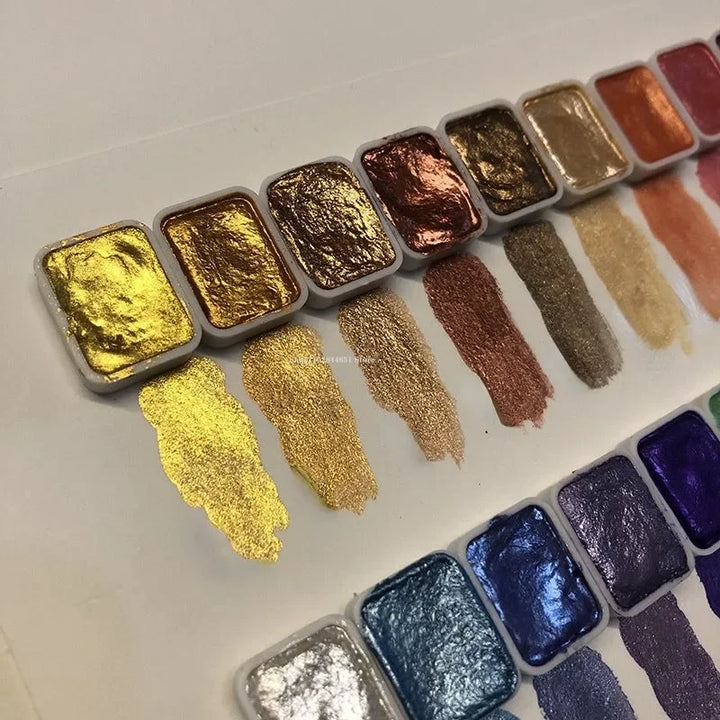 ArtShine - Transformative Pigmente Kunst Aquarell Satz mit tragbaren Kasten