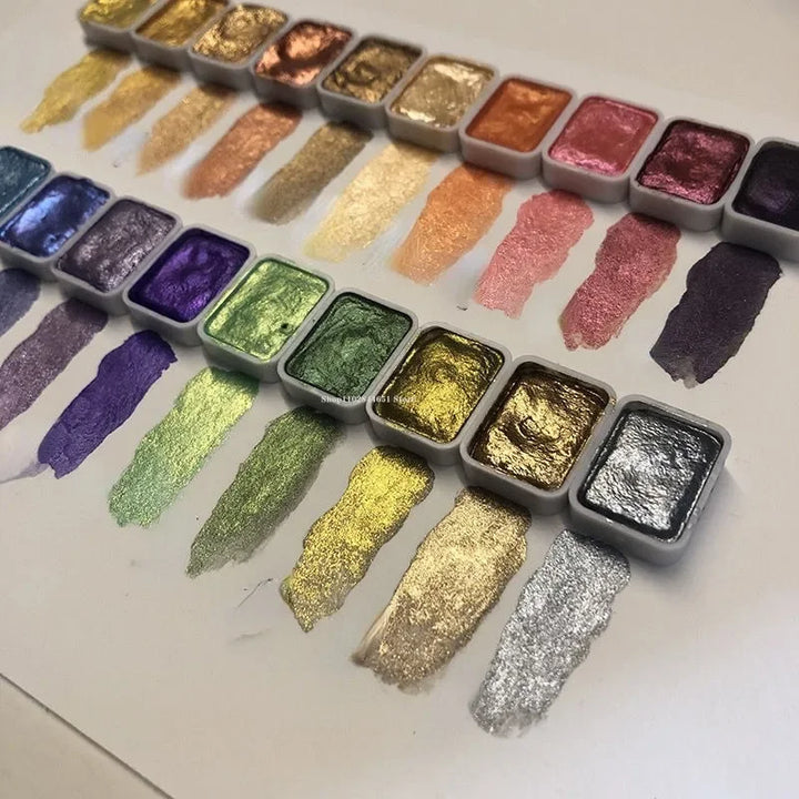 ArtShine - Transformative Pigmente Kunst Aquarell Satz mit tragbaren Kasten