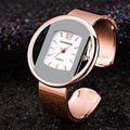 Michelle – Elegante Uhr mit rundem Zifferblatt und Armband im Armbandstil