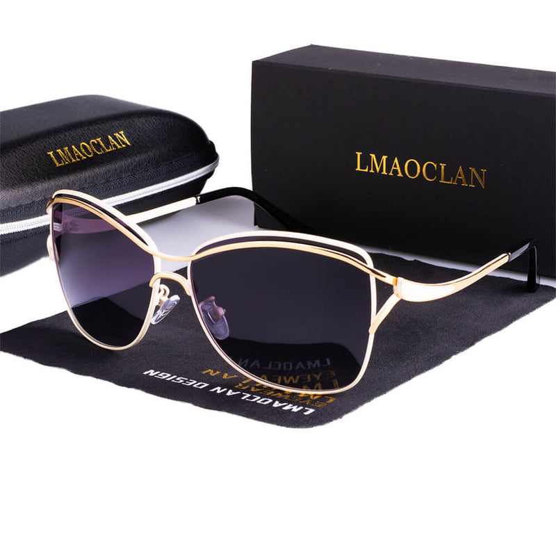 Emma – Luxuriöse polarisierte Sonnenbrille mit leichtem Entwerfen und UV Schutz