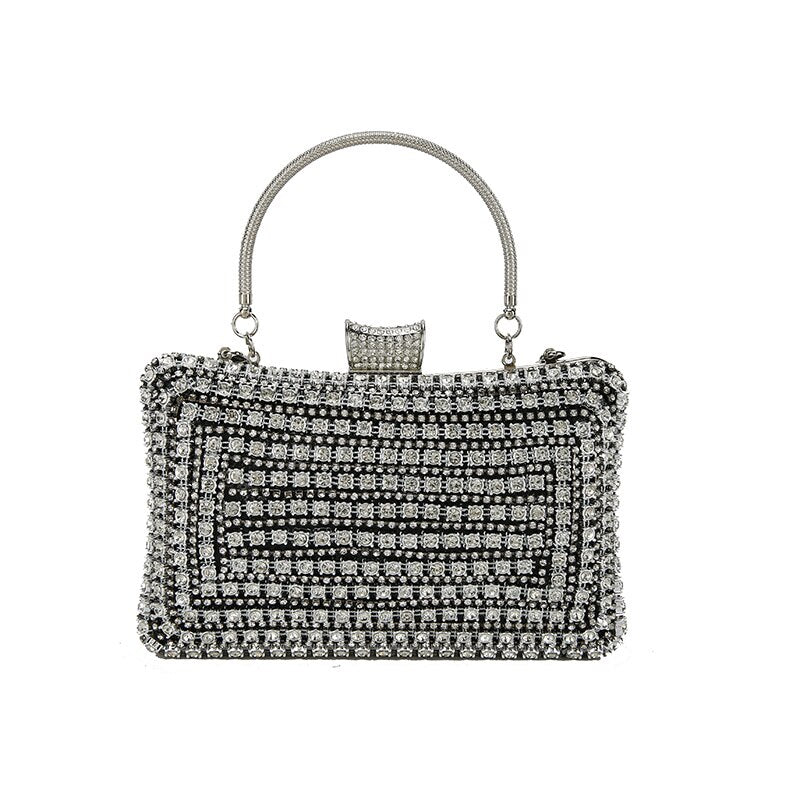 Sorina – Kleine Clutch Tasche mit geometrischem Muster