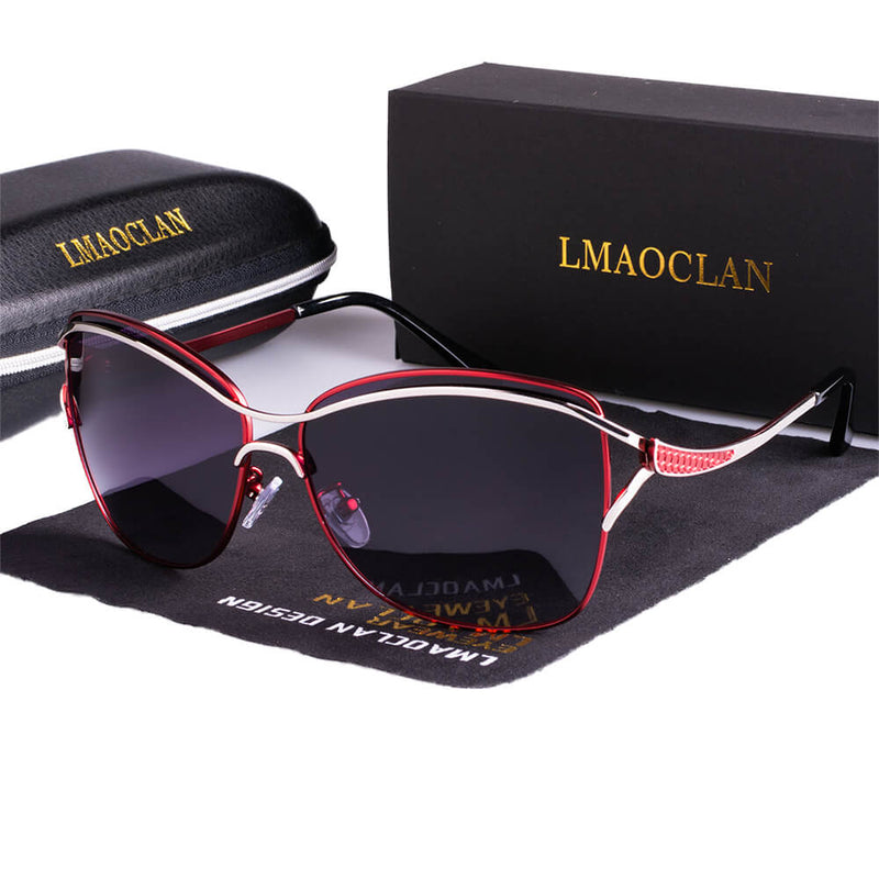 Emma – Luxuriöse polarisierte Sonnenbrille mit leichtem Entwerfen und UV Schutz