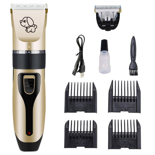 PawTrim - Professionell USB Ladung Haustier Haare Groomer Satz