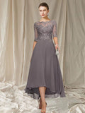 Paula – Elegantes Rundhalskleid mit kurzen Ärmeln für einen luxuriösen Look