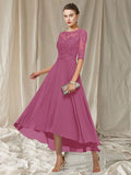 Paula – Elegantes Rundhalskleid mit kurzen Ärmeln für einen luxuriösen Look