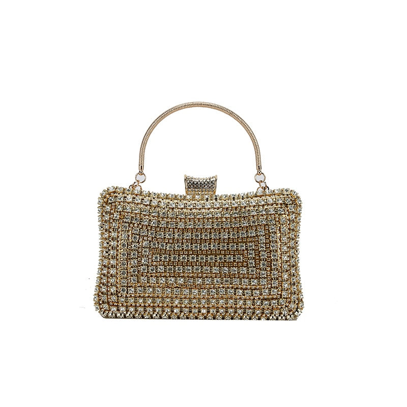 Sorina – Kleine Clutch Tasche mit geometrischem Muster