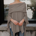 Mira – Off-Shoulder-Top mit drapiertem Ausschnitt und lässigen Ärmeln