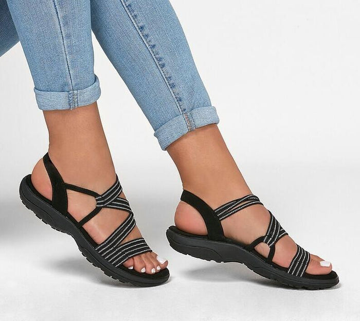 Nayla – Flache Sandalen mit elastischer Passform und rutschfester Sohle