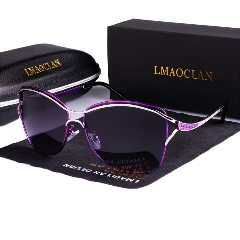 Emma – Luxuriöse polarisierte Sonnenbrille mit leichtem Entwerfen und UV Schutz