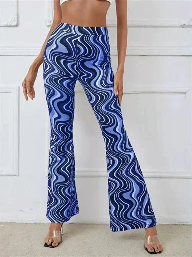 Beate – Stylische Schmale hohe Taille Schlaghose mit modernem Fit