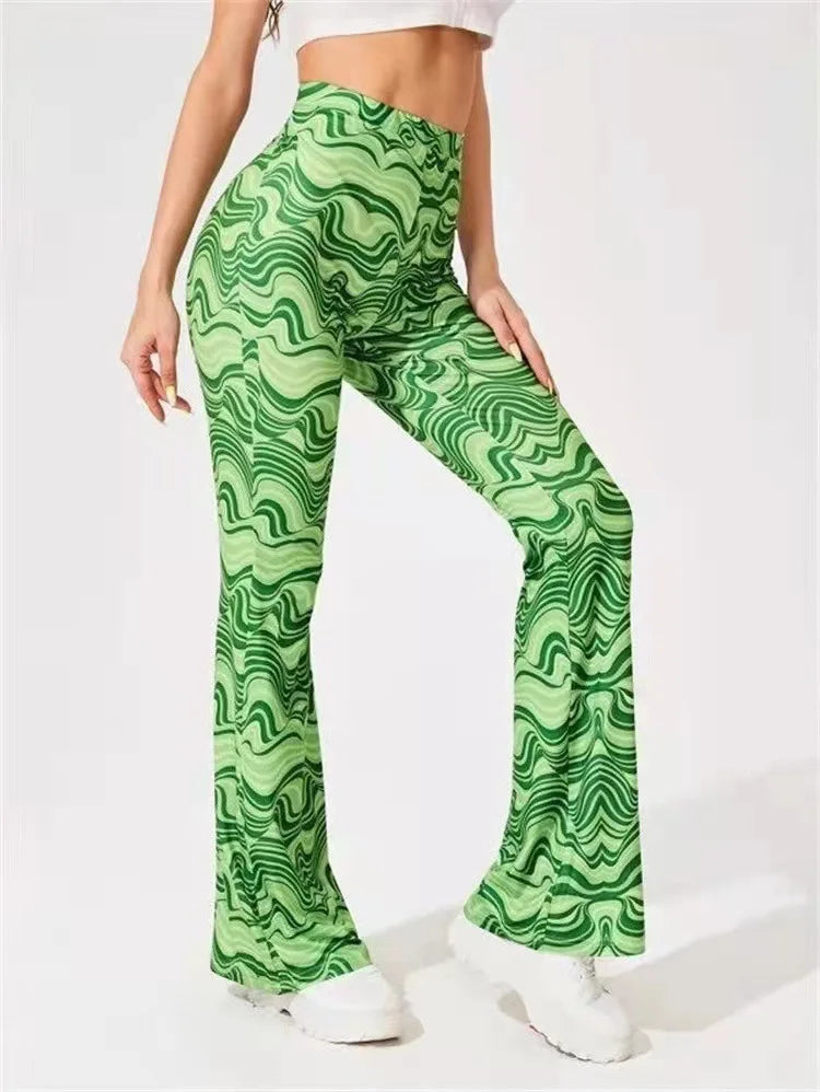 Beate – Stylische Schmale hohe Taille Schlaghose mit modernem Fit