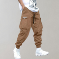 Elias - Lose sitzende Cargohose mit verstellbarem Kordelzug und mehreren Taschen