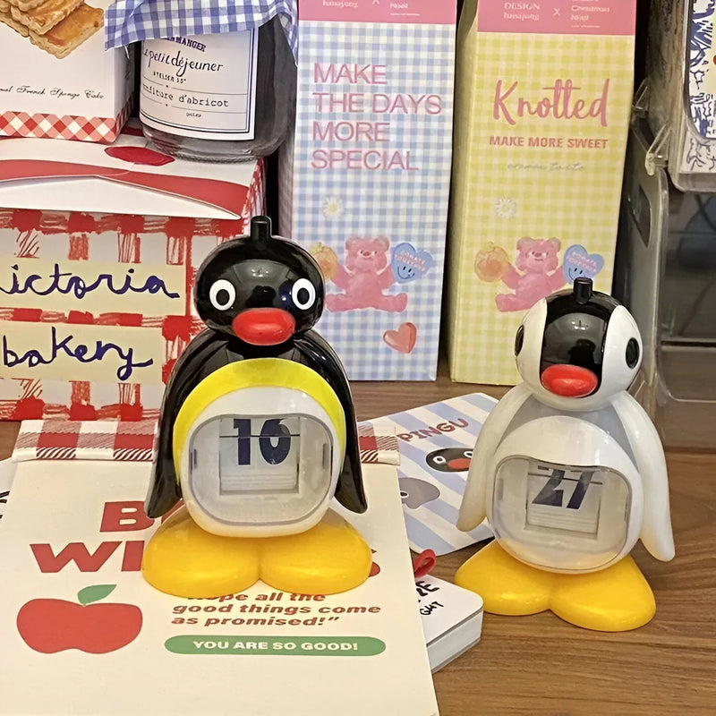 PenguTrack – Ewiger Pinguinkalender mit umklappbarer Datumsanzeige