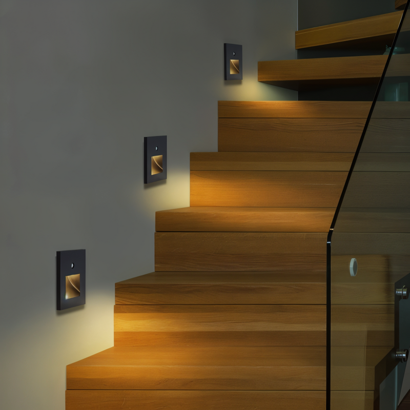 LumiStep – Unterputz Nachtlicht mit Bewegungsmelder für Treppensicherheit