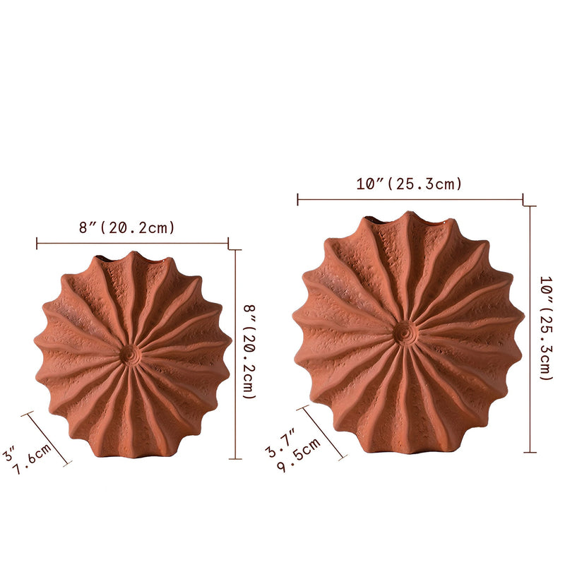 SculptaVase – Geometrische Plisseevase für Blumenarrangements und Wohndekor