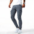 Jaxon - Lässige Schlanke Passform Seitentaschen Denim Cargohosen