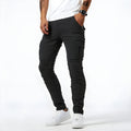 Jaxon - Lässige Schlanke Passform Seitentaschen Denim Cargohosen