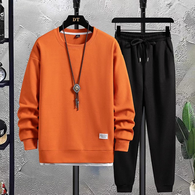 Felix - Lässiges langärmeliges Sweatshirt und Hose mit Kordelzug Zweiteiliges Satz