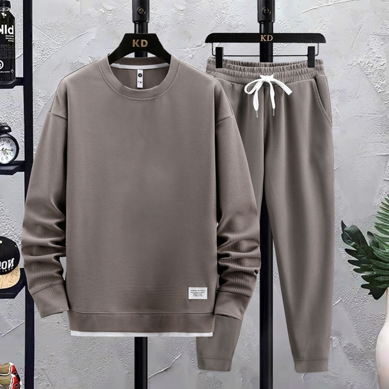 Felix - Lässiges langärmeliges Sweatshirt und Hose mit Kordelzug Zweiteiliges Satz