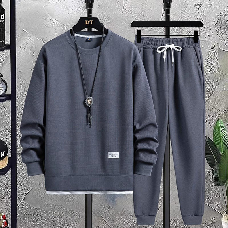 Felix - Lässiges langärmeliges Sweatshirt und Hose mit Kordelzug Zweiteiliges Satz