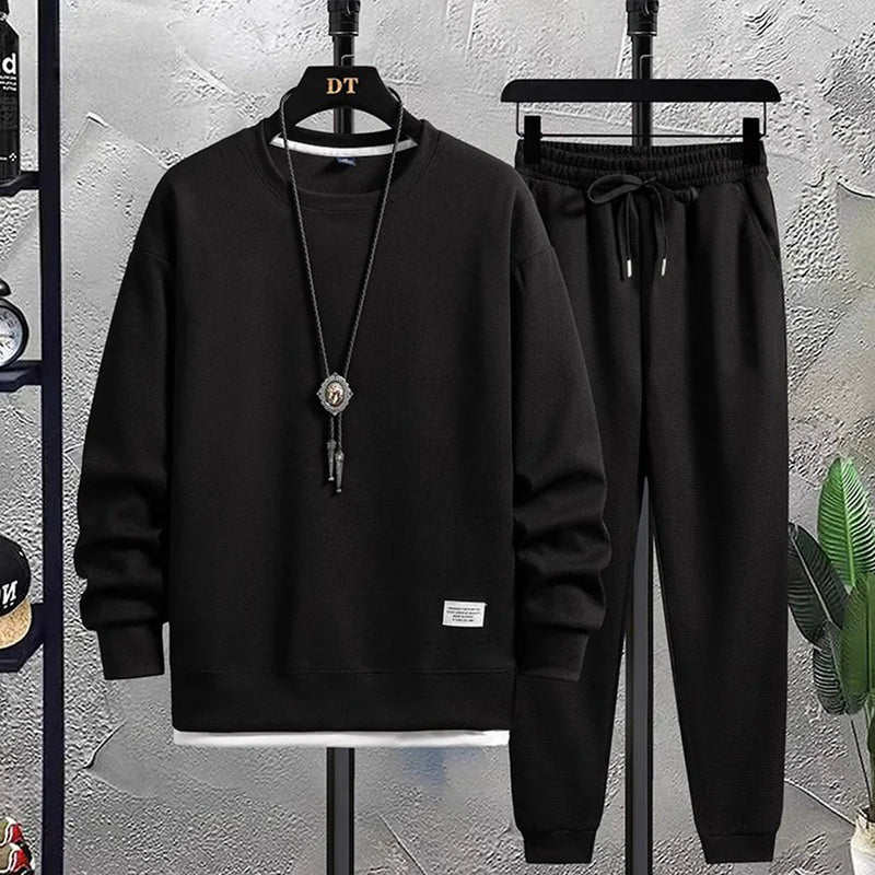 Felix - Lässiges langärmeliges Sweatshirt und Hose mit Kordelzug Zweiteiliges Satz