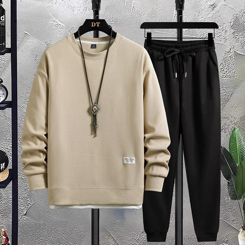 Felix - Lässiges langärmeliges Sweatshirt und Hose mit Kordelzug Zweiteiliges Satz