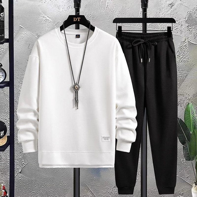 Felix - Lässiges langärmeliges Sweatshirt und Hose mit Kordelzug Zweiteiliges Satz