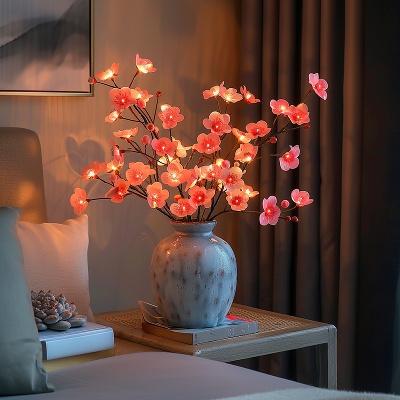 AuraLeaf - Eleganter Zweig inspiriert Baum Lichter mit LEDs für Heimdekoration