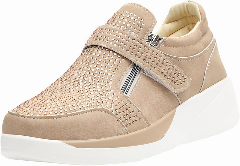 Adele - Bequem Rutschfest Reißverschluss Knöchel Schuhe
