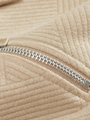 Anselm - Bequemer Langärmelig Reißverschluss Kragen Pullover