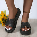 Tilana - Bequeme Flip Flops Sandalen mit dickem Boden und rutschfester