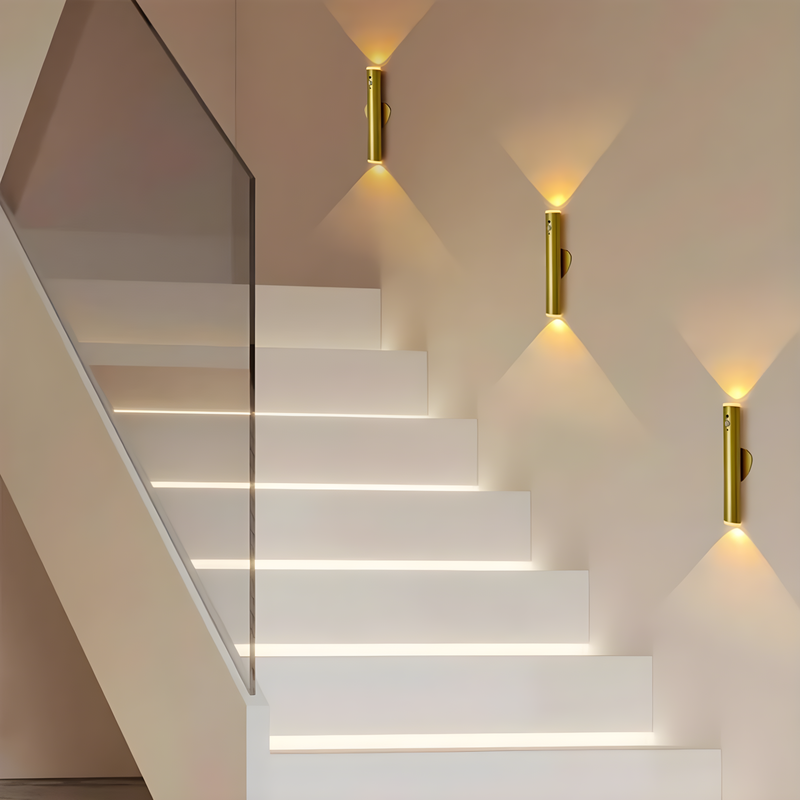 GlowSense – Moderne LED Wandleuchte mit Bewegungsmelder und Fernbedienung