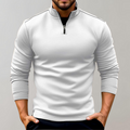 Claus - Schmal geschnittener langärmeliger Pullover mit Reißverschlusskragen