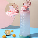 AquaGlide – Tragbare Sport Wasserflasche mit Strohhalm und Schnellöffnungsdesign